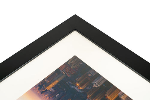 Elegantly framed photographic print of Septimius Severus and Leptis Magna ruins, displaying the artistic double exposure technique in a professional presentation that highlights the contrast between imperial portraiture and North African archaeological heritage